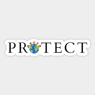 PROTECT THE PLANET Sticker